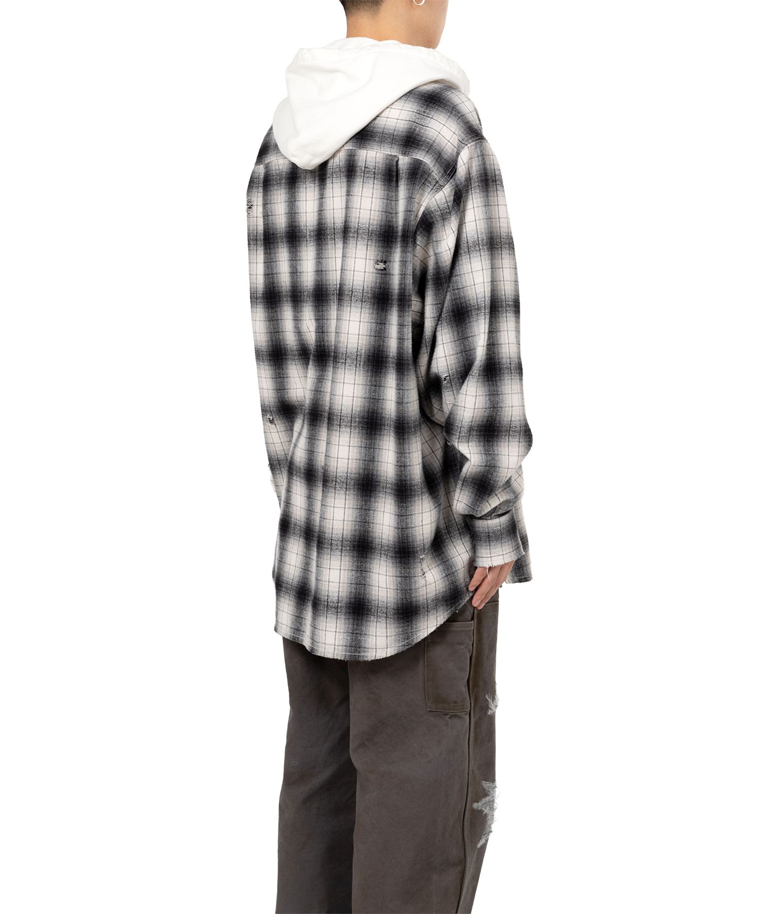 Hooded Check Shirt