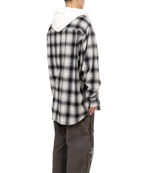 Hooded Check Shirt