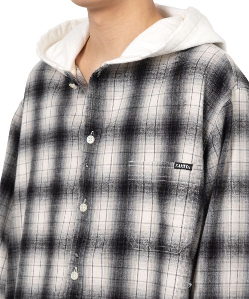 Hooded Check Shirt