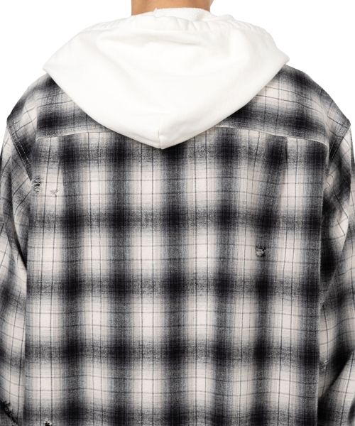 Hooded Check Shirt