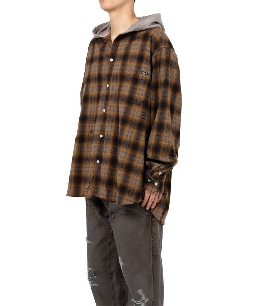 Hooded Check Shirt