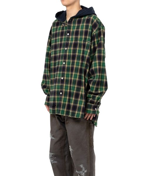 Hooded Check Shirt