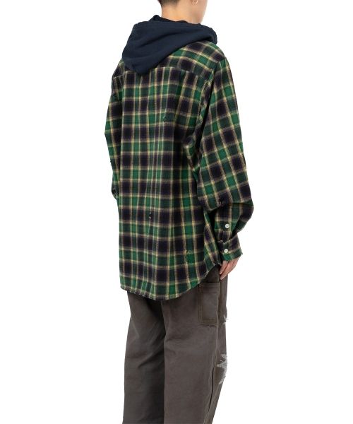 Hooded Check Shirt