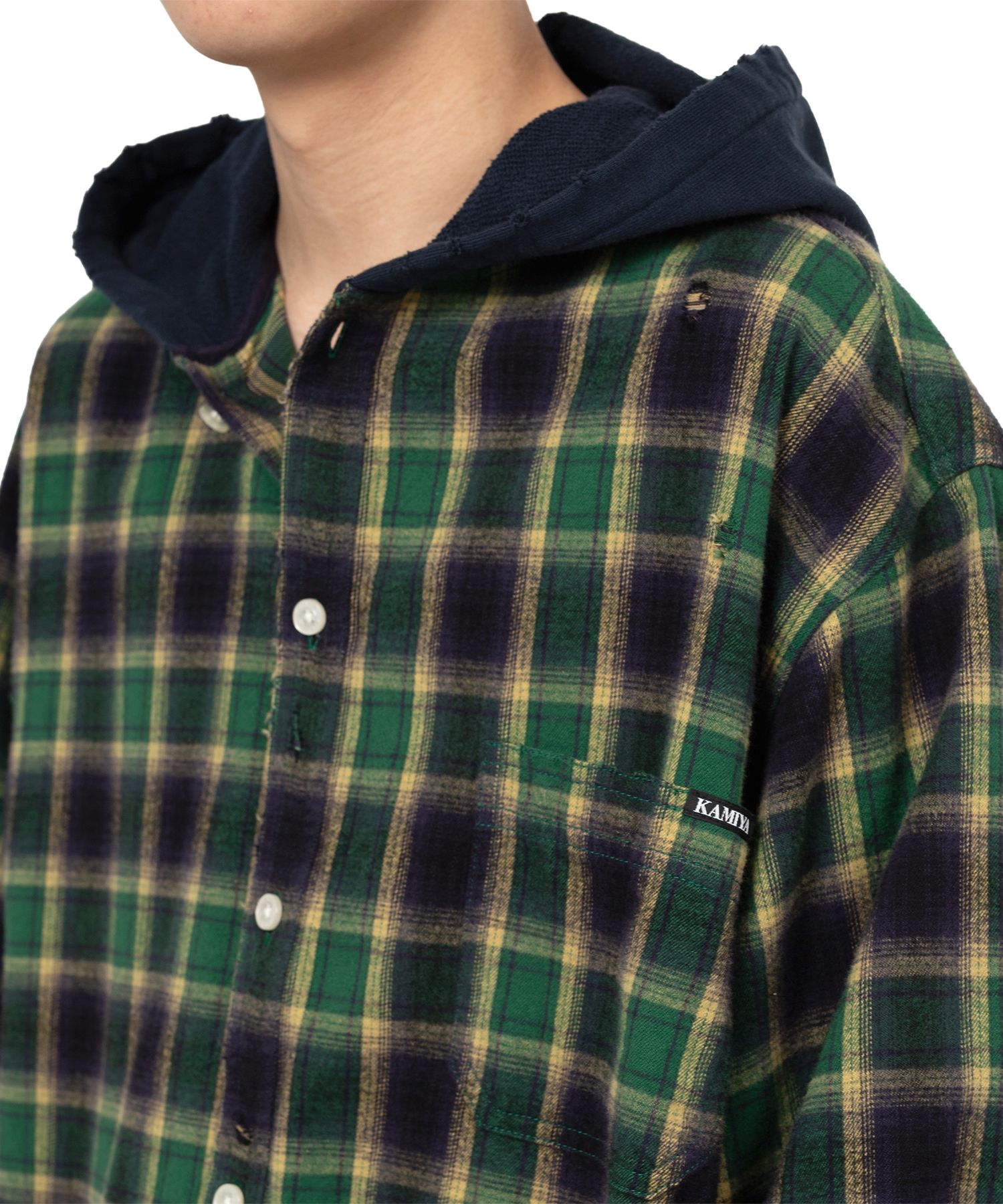 Hooded Check Shirt