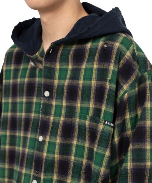 Hooded Check Shirt