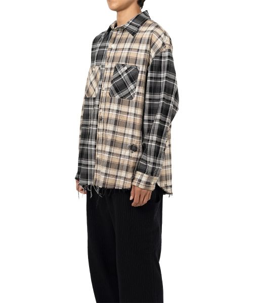 Crazy Pattern Check Shirt