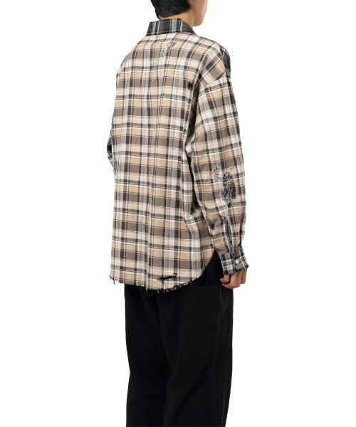 Crazy Pattern Check Shirt