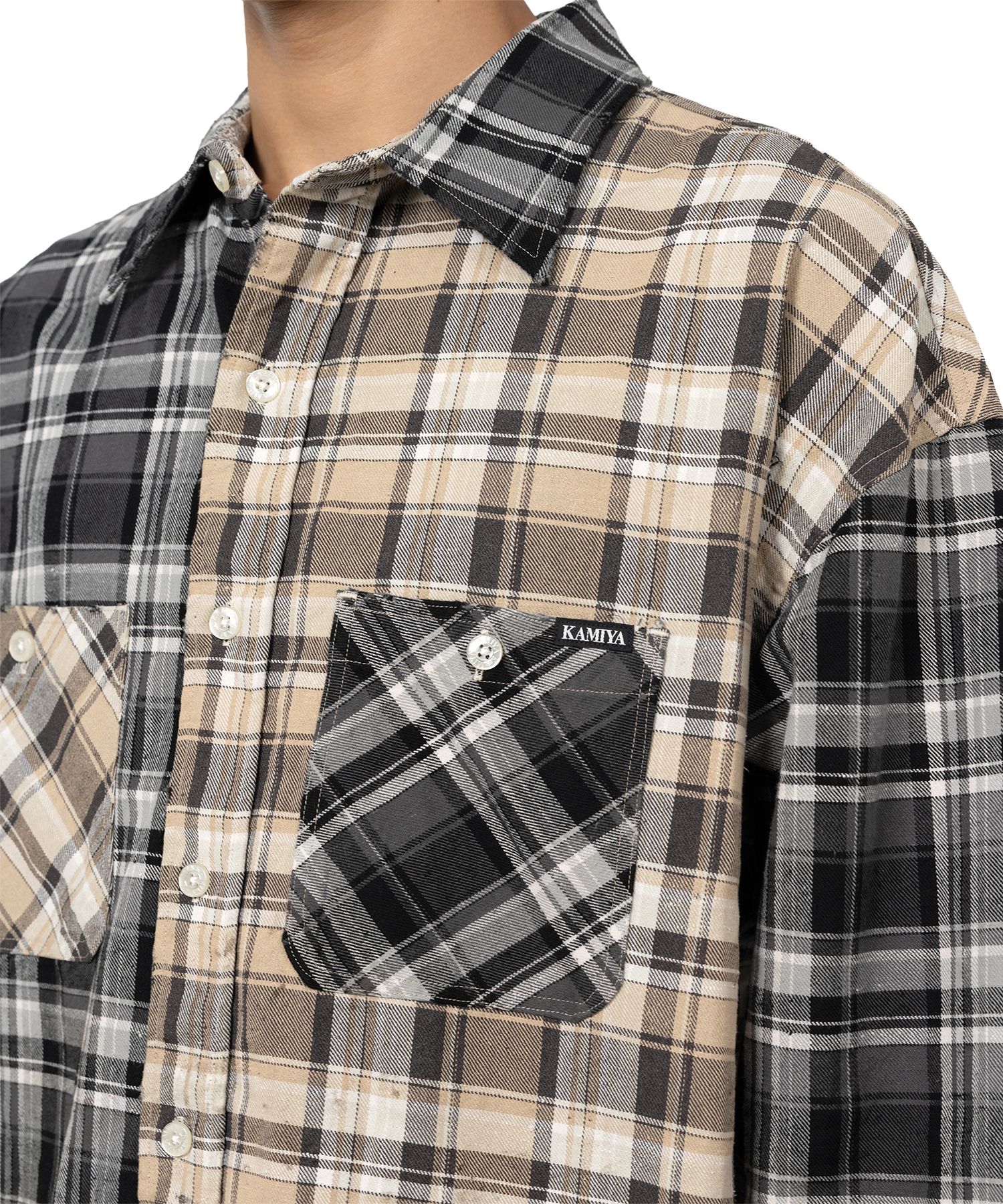 Crazy Pattern Check Shirt