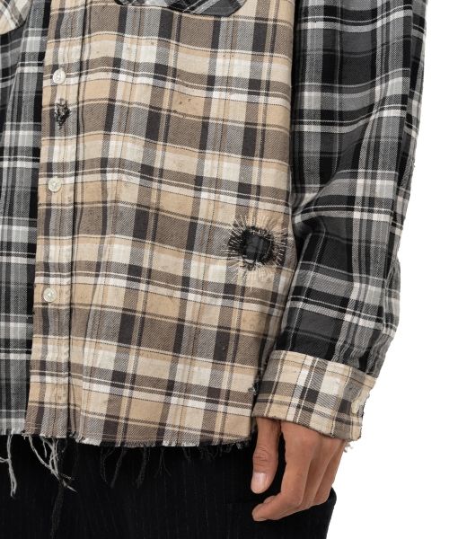 Crazy Pattern Check Shirt