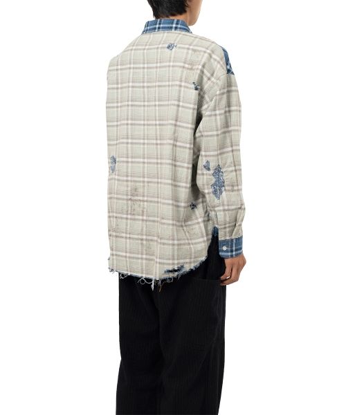 Crazy Pattern Check Shirt