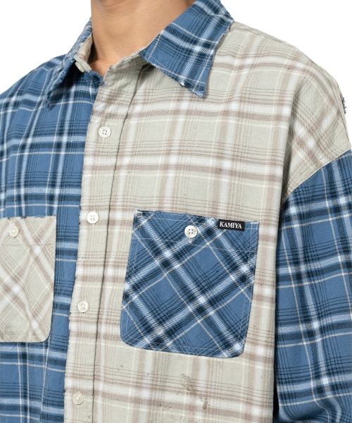 Crazy Pattern Check Shirt