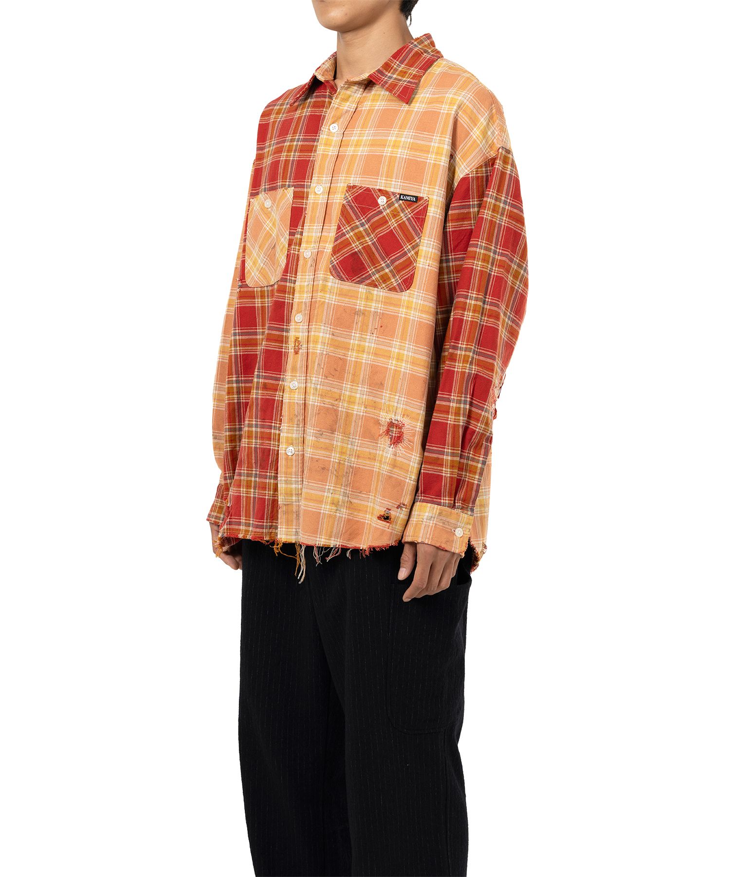 Crazy Pattern Check Shirt