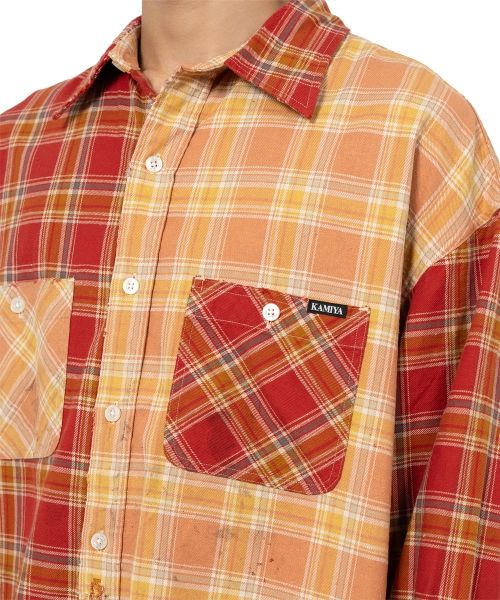 Crazy Pattern Check Shirt