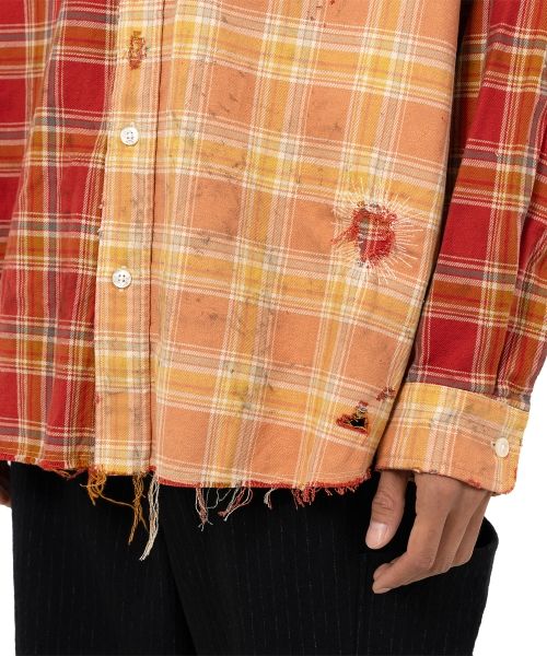 Crazy Pattern Check Shirt