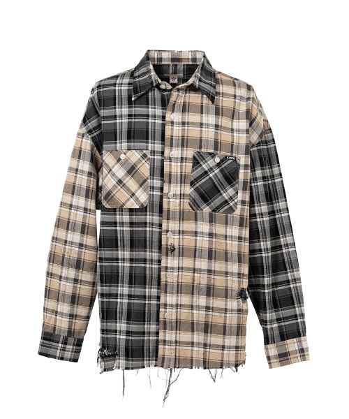 Crazy Pattern Check Shirt