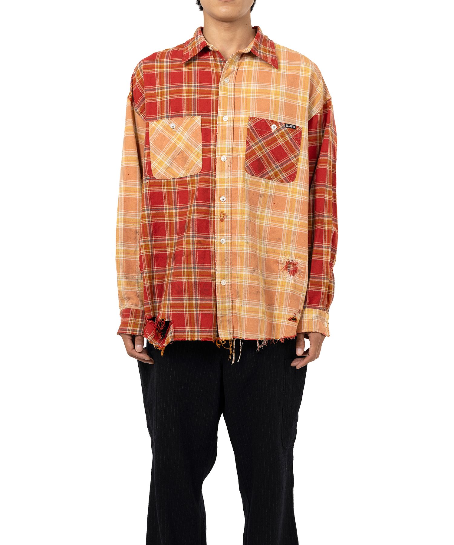 Crazy Pattern Check Shirt