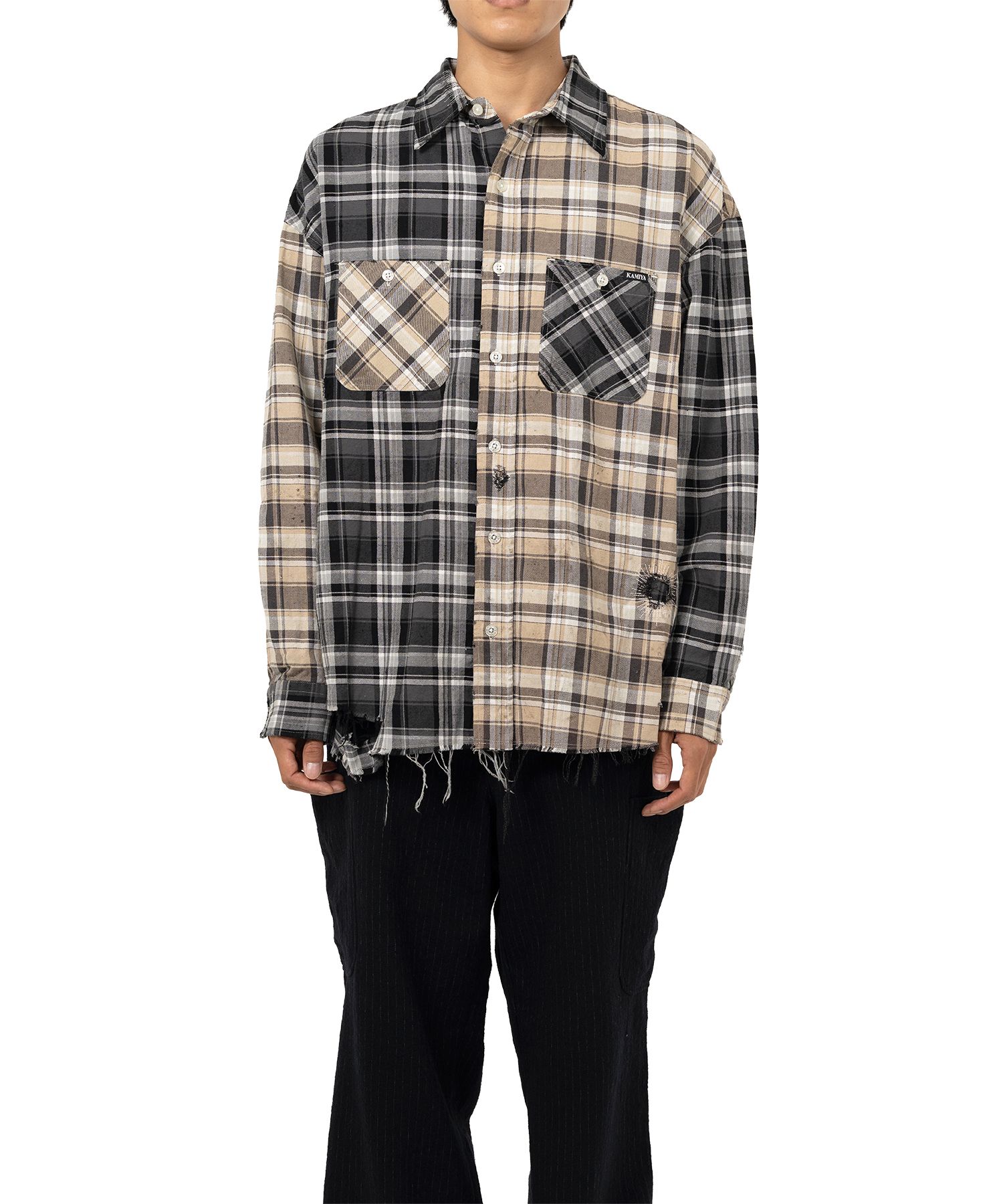 Crazy Pattern Check Shirt