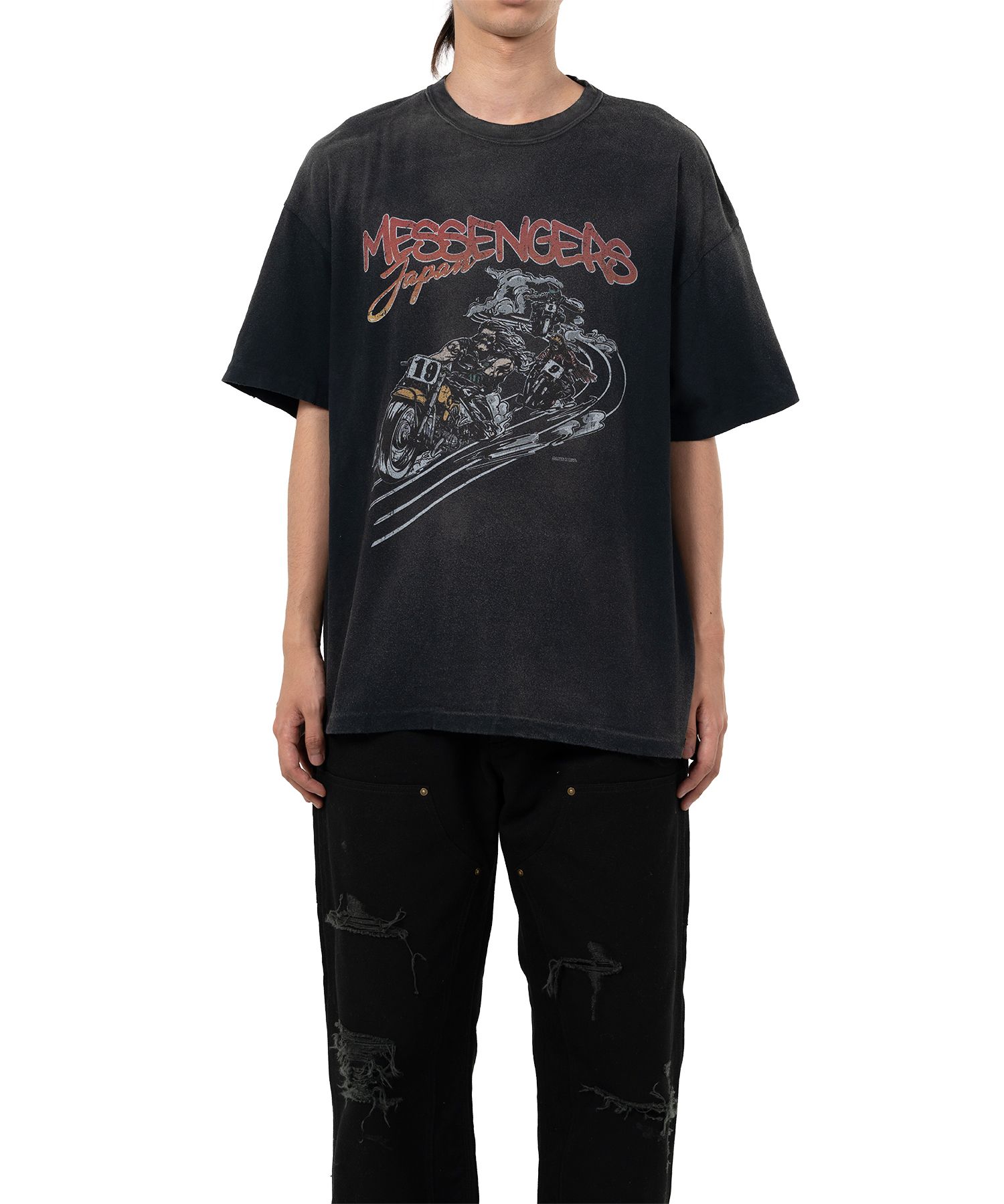 "Motorbike Messengers" Distressed T-shirt