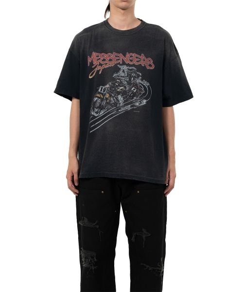 "Motorbike Messengers" Distressed T-shirt