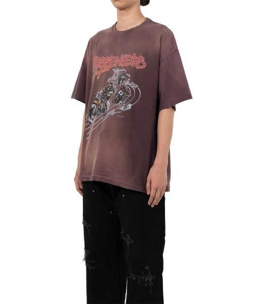 "Motorbike Messengers" Distressed T-shirt