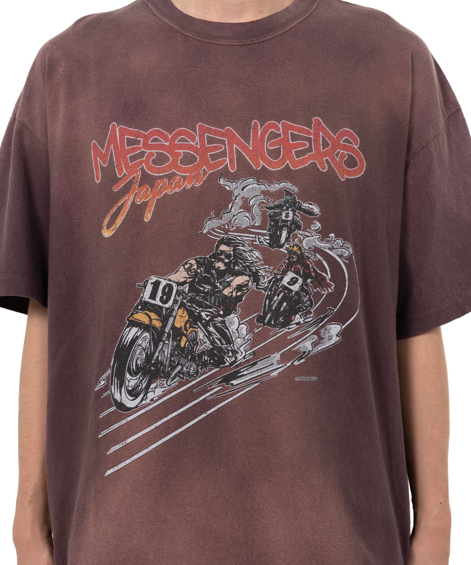 "Motorbike Messengers" Distressed T-shirt