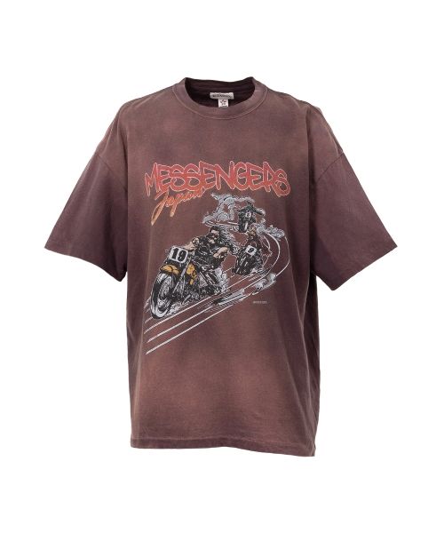 "Motorbike Messengers" Distressed T-shirt