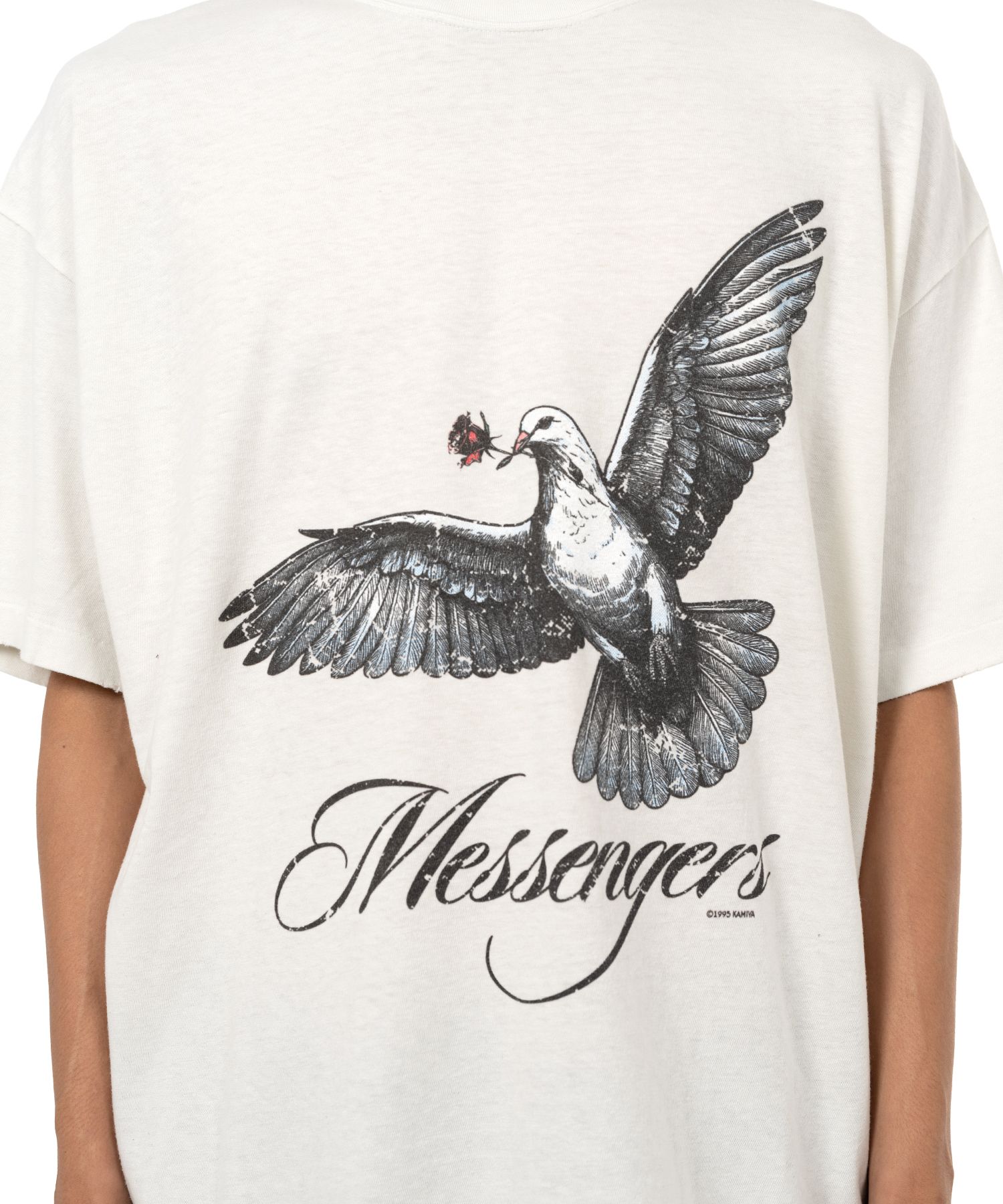 "Messenger Pigeon" Distressed T-shirt