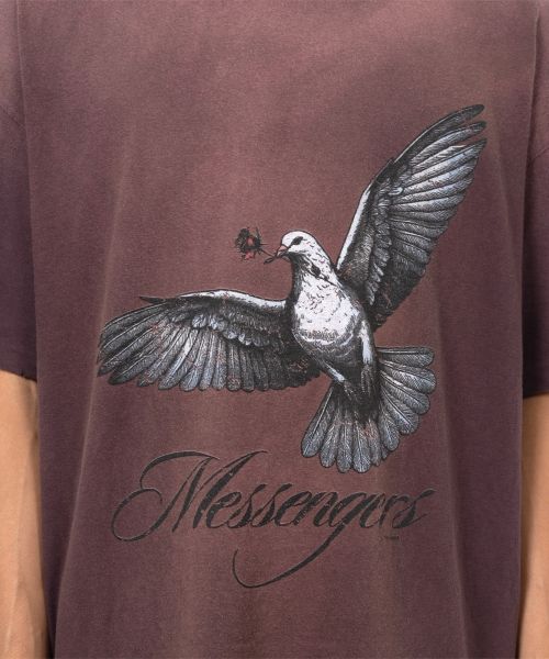 "Messenger Pigeon" Distressed T-shirt