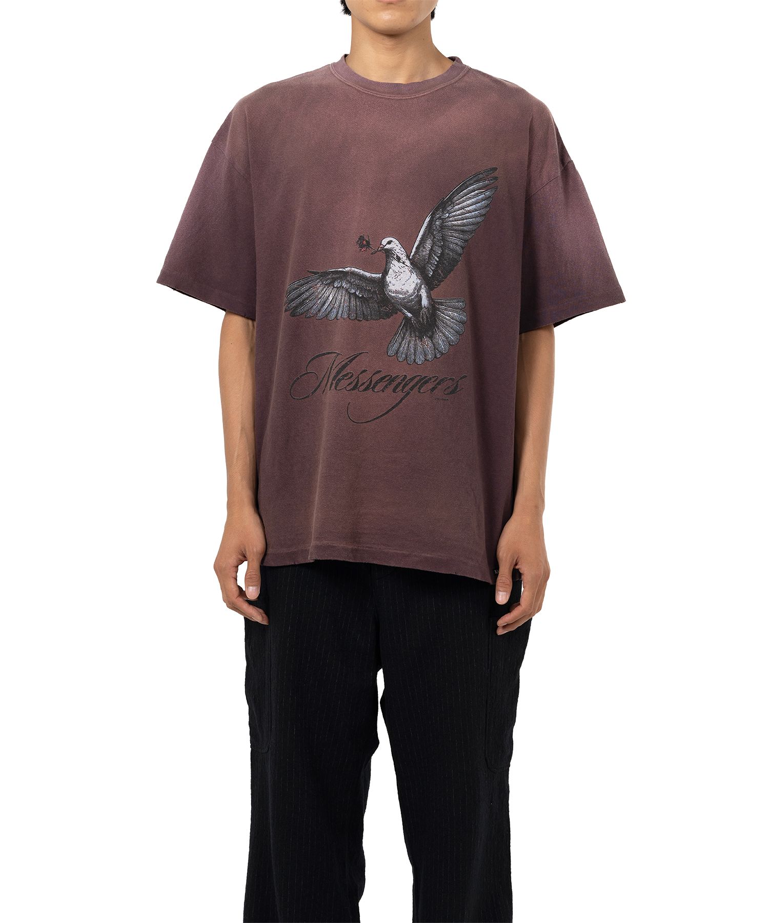 "Messenger Pigeon" Distressed T-shirt