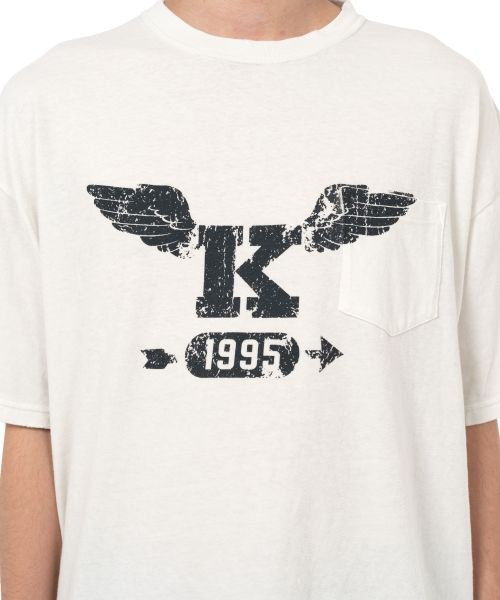 "K-Wing" Distressed Pocket T-shirt
