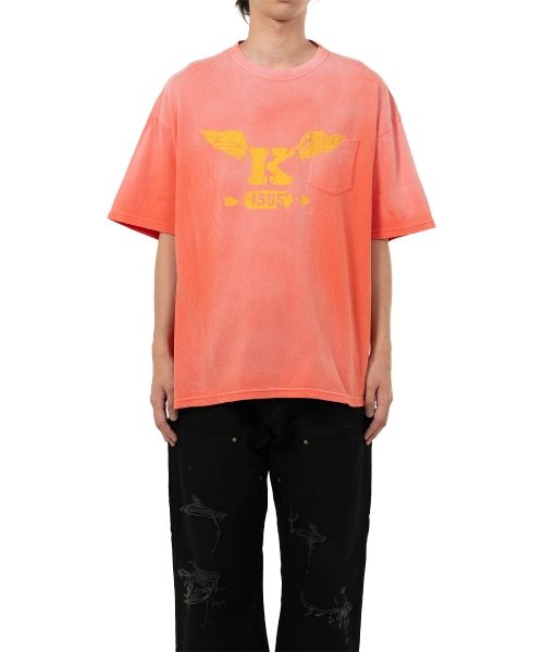 "K-Wing" Distressed Pocket T-shirt