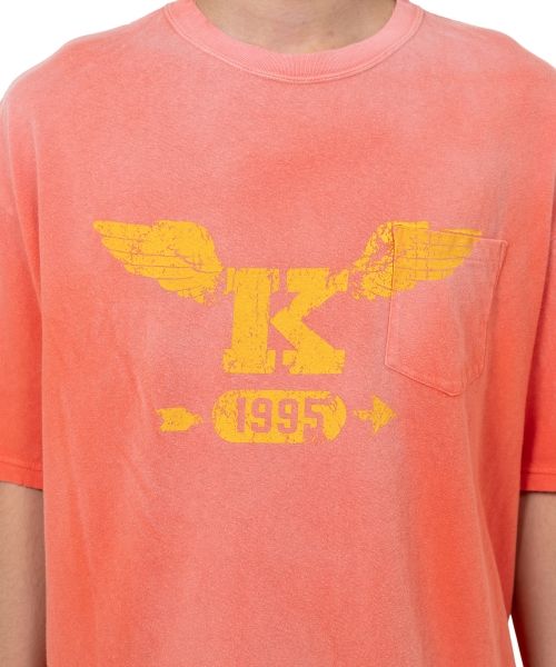 "K-Wing" Distressed Pocket T-shirt