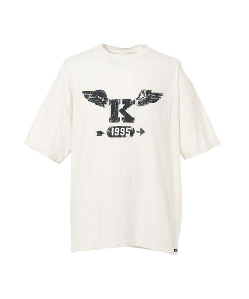 "K-Wing" Distressed Pocket T-shirt