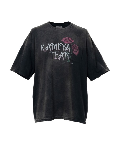 "Rose" Distressed Pocket T-shirt