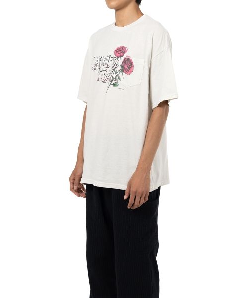 "Rose" Distressed Pocket T-shirt