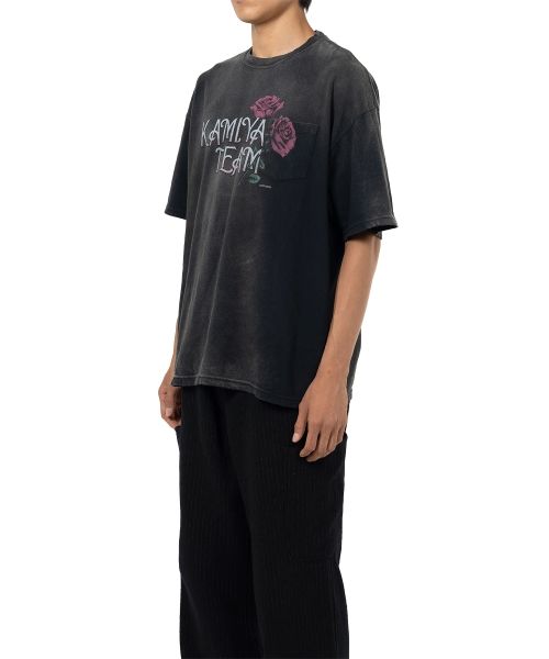 "Rose" Distressed Pocket T-shirt