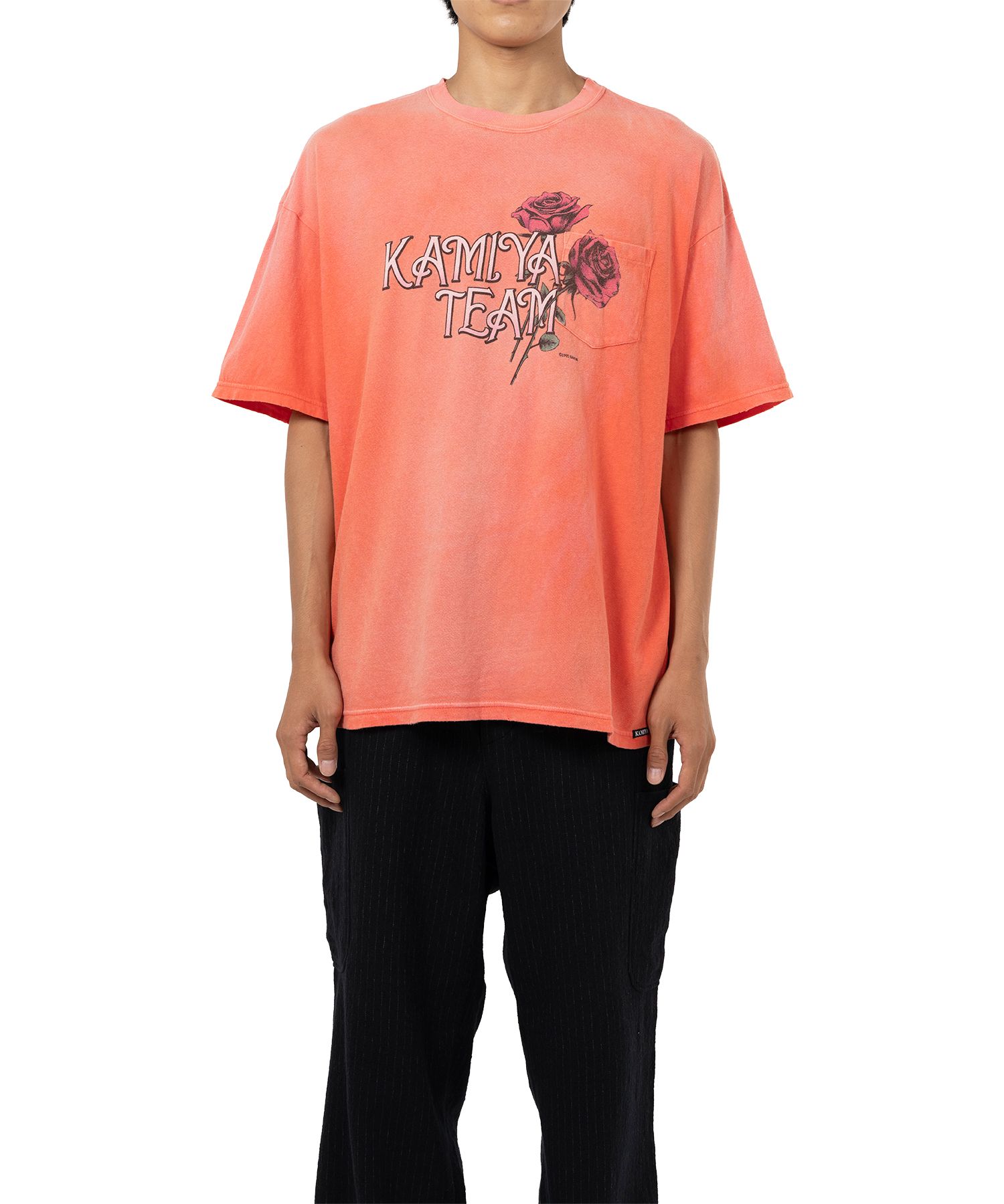 "Rose" Distressed Pocket T-shirt