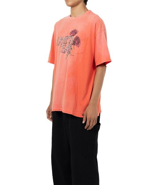 "Rose" Distressed Pocket T-shirt