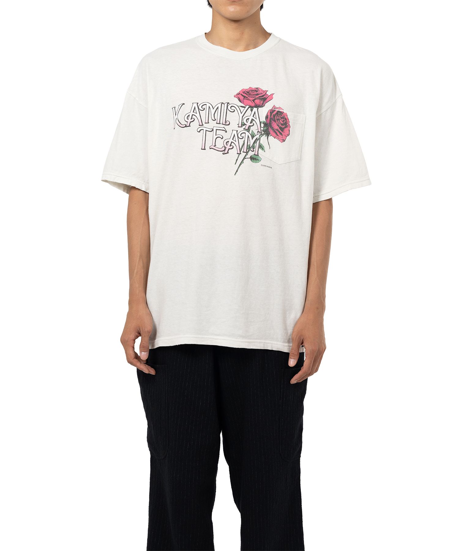 "Rose" Distressed Pocket T-shirt