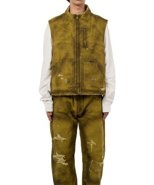 MIHARAYASUHIRO ミハラヤスヒロ ダウンベスト ラビットファー Maison MIHARA YASUHIRO(メゾンミハラヤスヒロ) 23AW Hollowed
