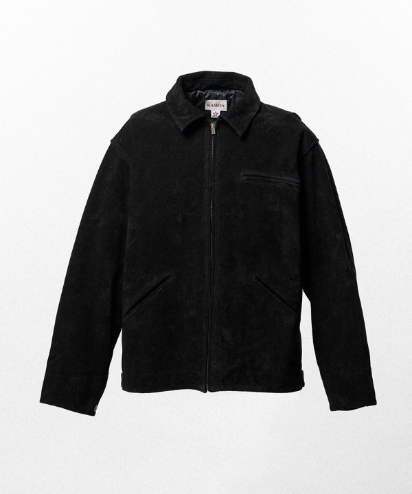 Distressed Suede Work Jacket