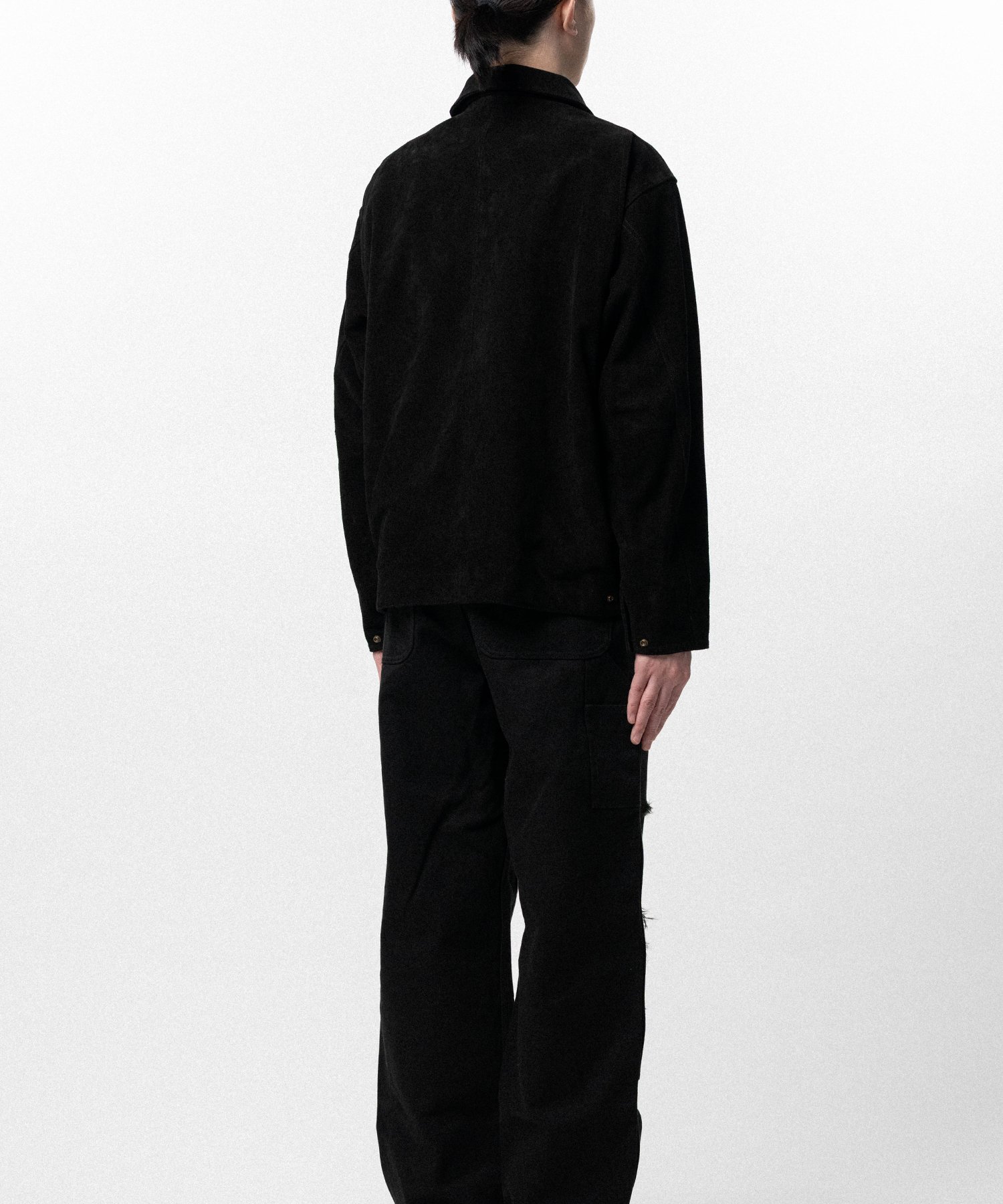 Distressed Suede Work Jacket