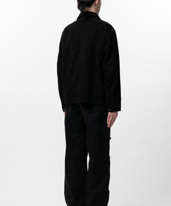 Distressed Suede Work Jacket