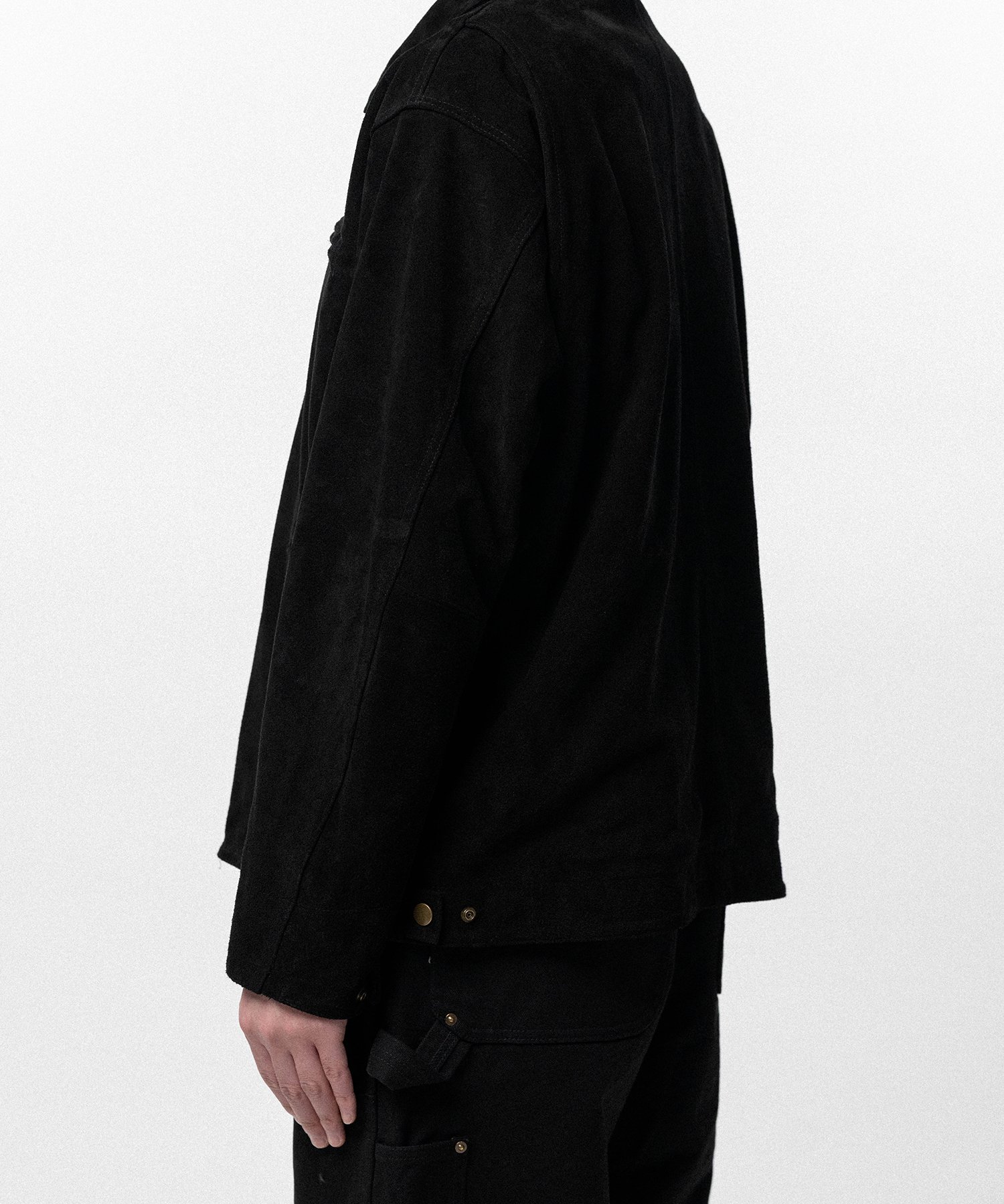 Distressed Suede Work Jacket