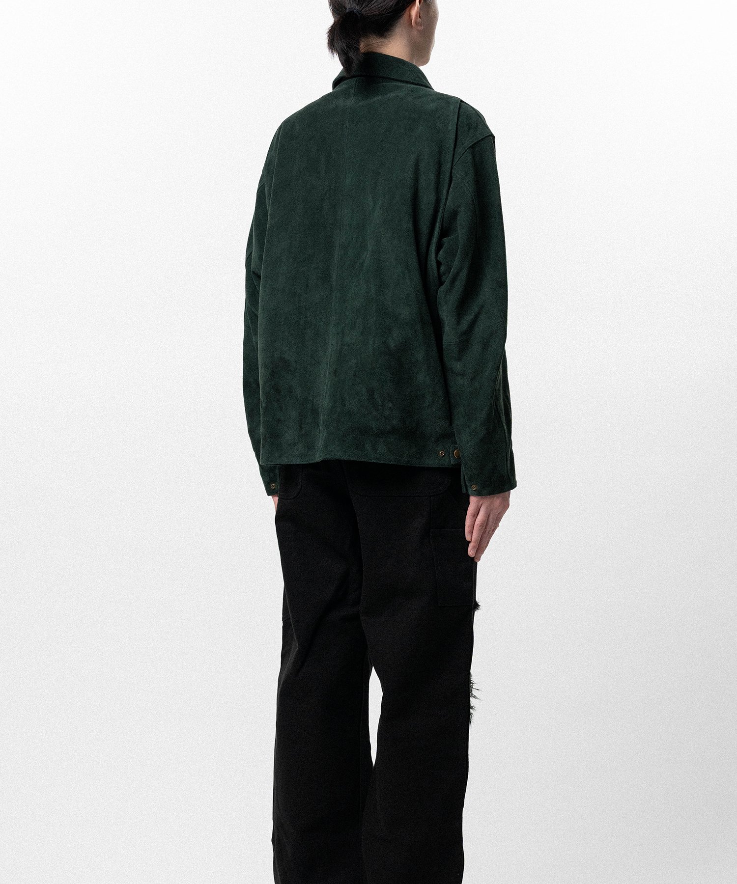 Distressed Suede Work Jacket