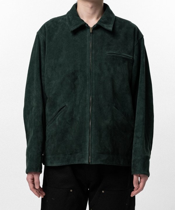 Distressed Suede Work Jacket