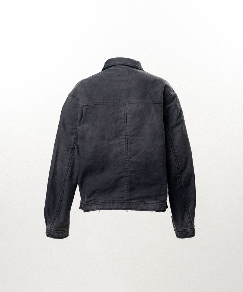 Distressed Moleskin Work Jacket