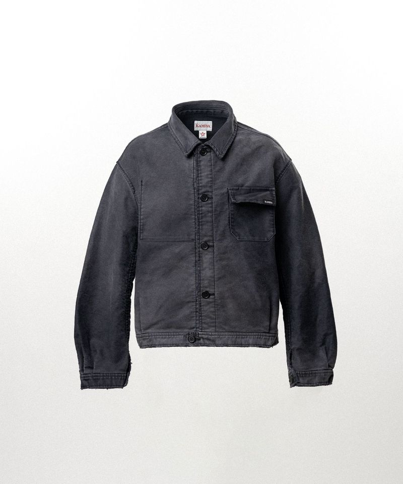Distressed Moleskin Work Jacket