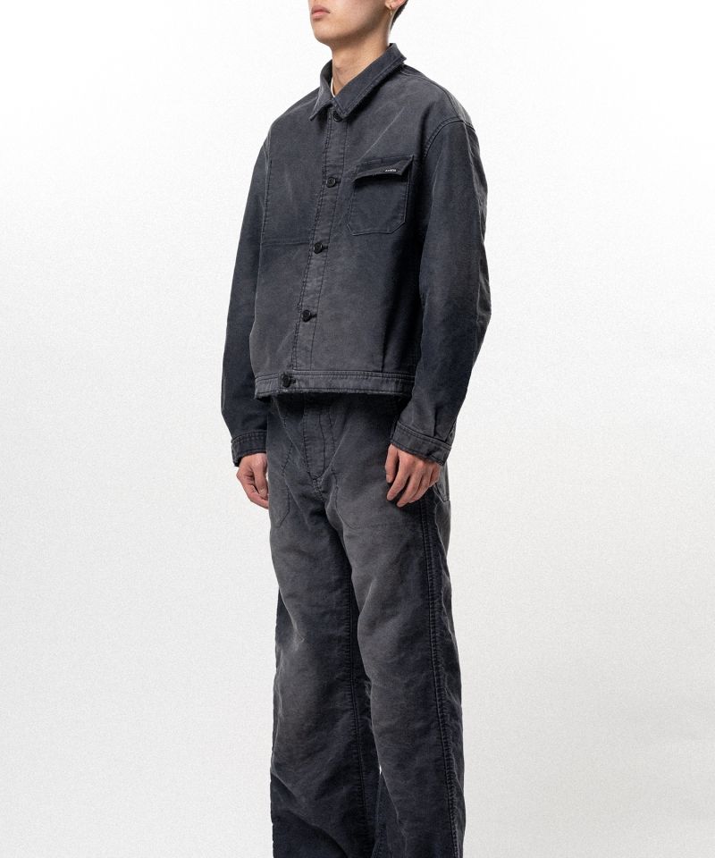 Distressed Moleskin Work Jacket