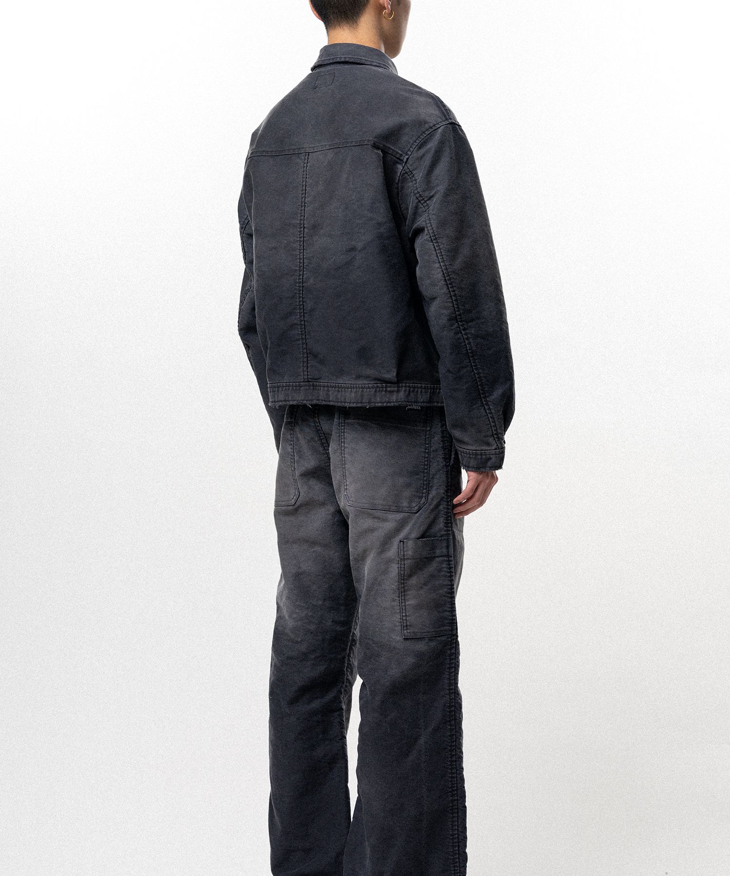 Distressed Moleskin Work Jacket